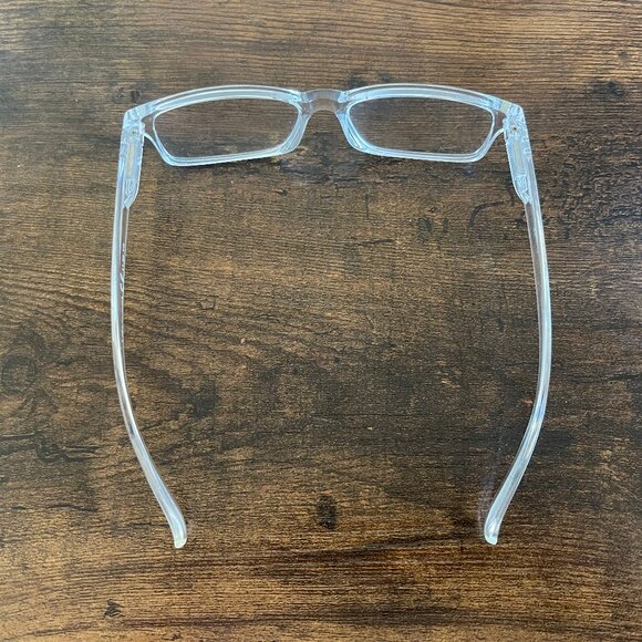 Clear Transparent Eyeglass Frames Only Rectangular Modern Lightweight Glasses - Picture 2 of 7